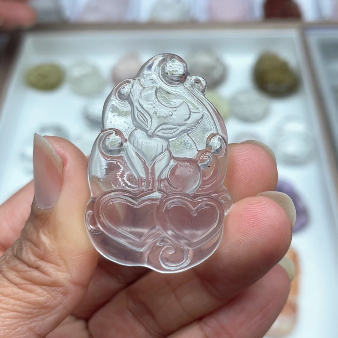水晶吊坠(不含链)未镶嵌