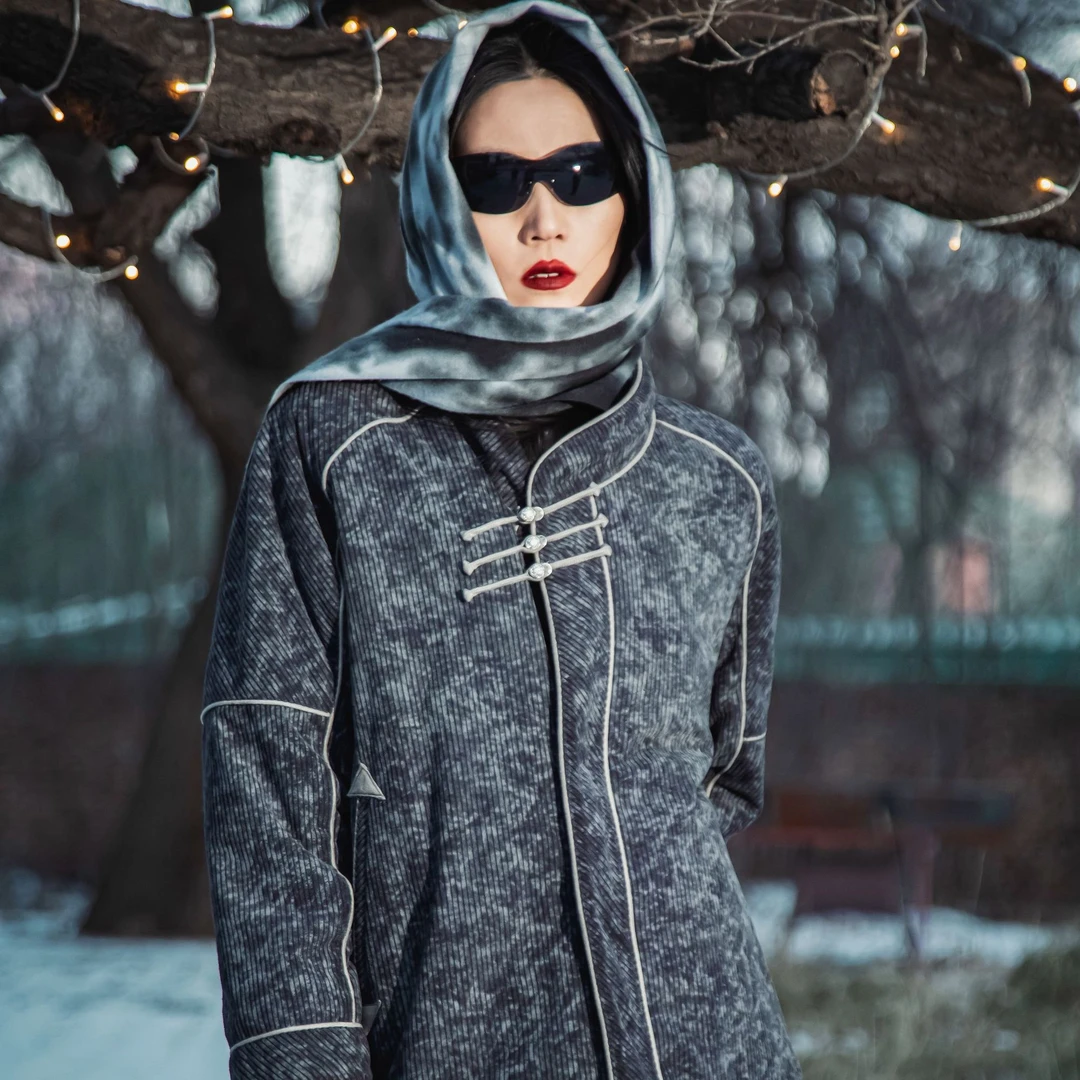 阿提拉系列『狼王』纯手工男女同款短款直下摆拼接春秋款外套