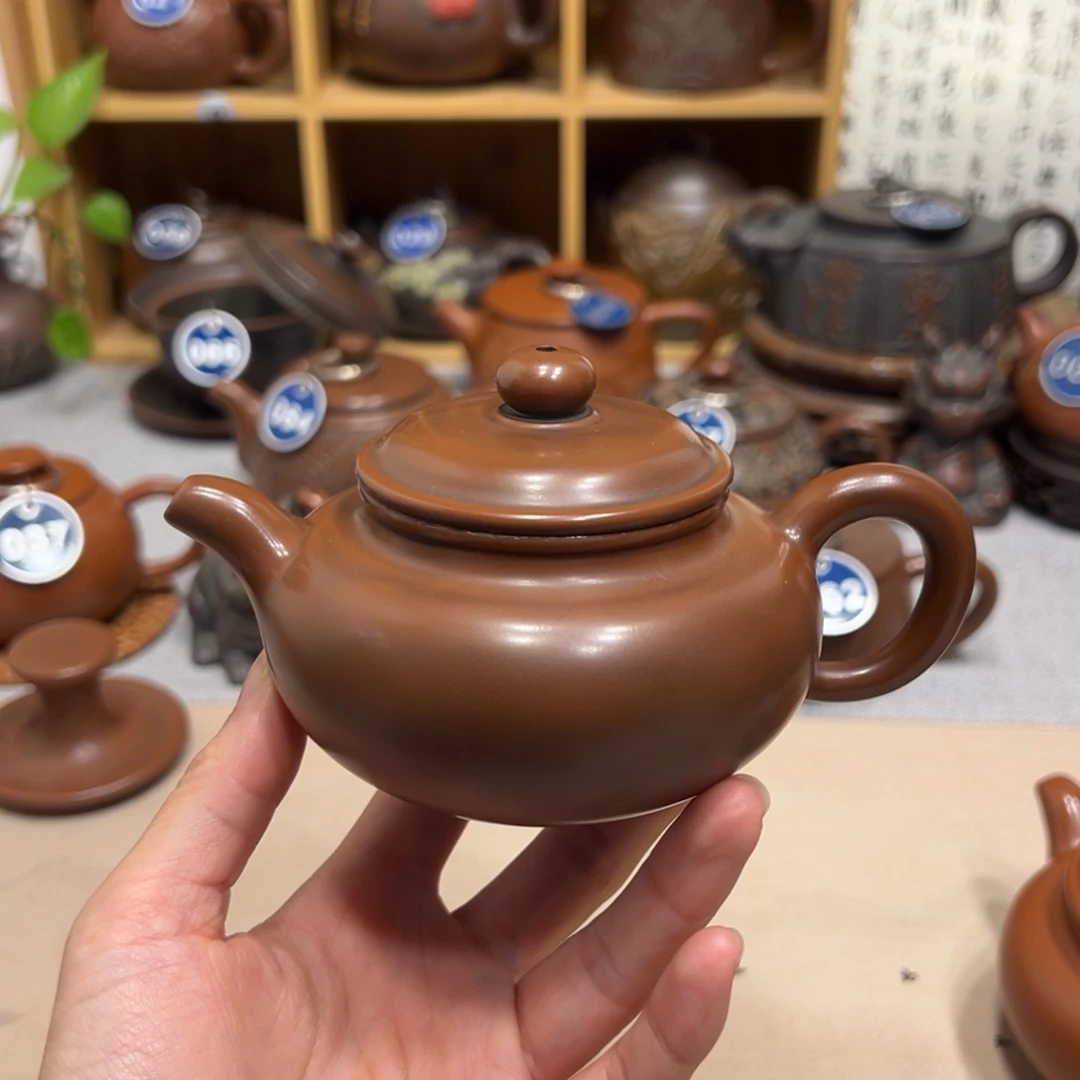 广西钦州坭兴陶仿古壶210cc