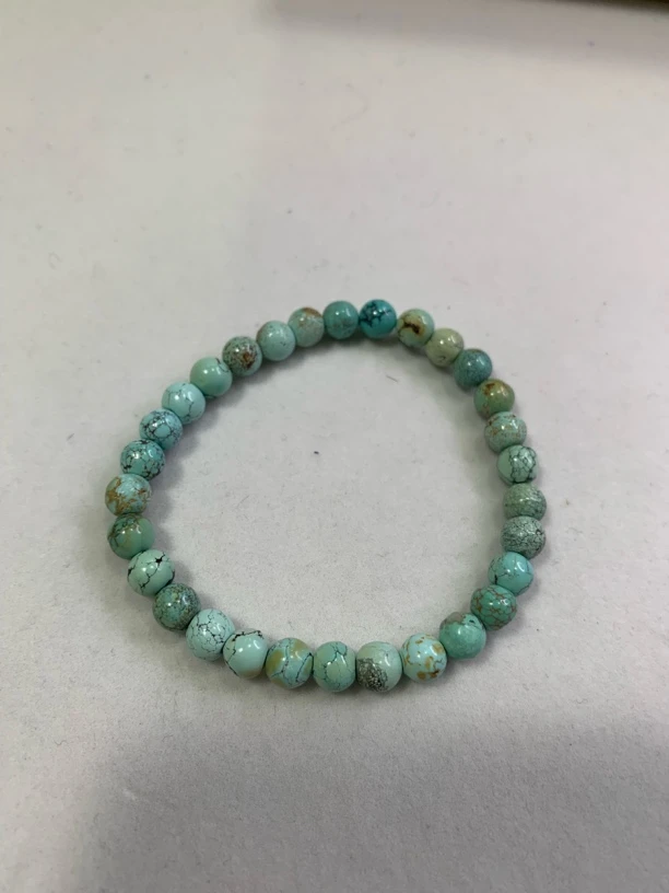 天然原矿绿松石单圈