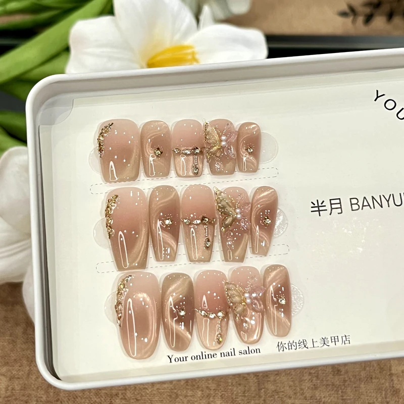 【金箔蝶羽】LeGe Nail 精选爆火纯手工显白气质穿戴美甲167