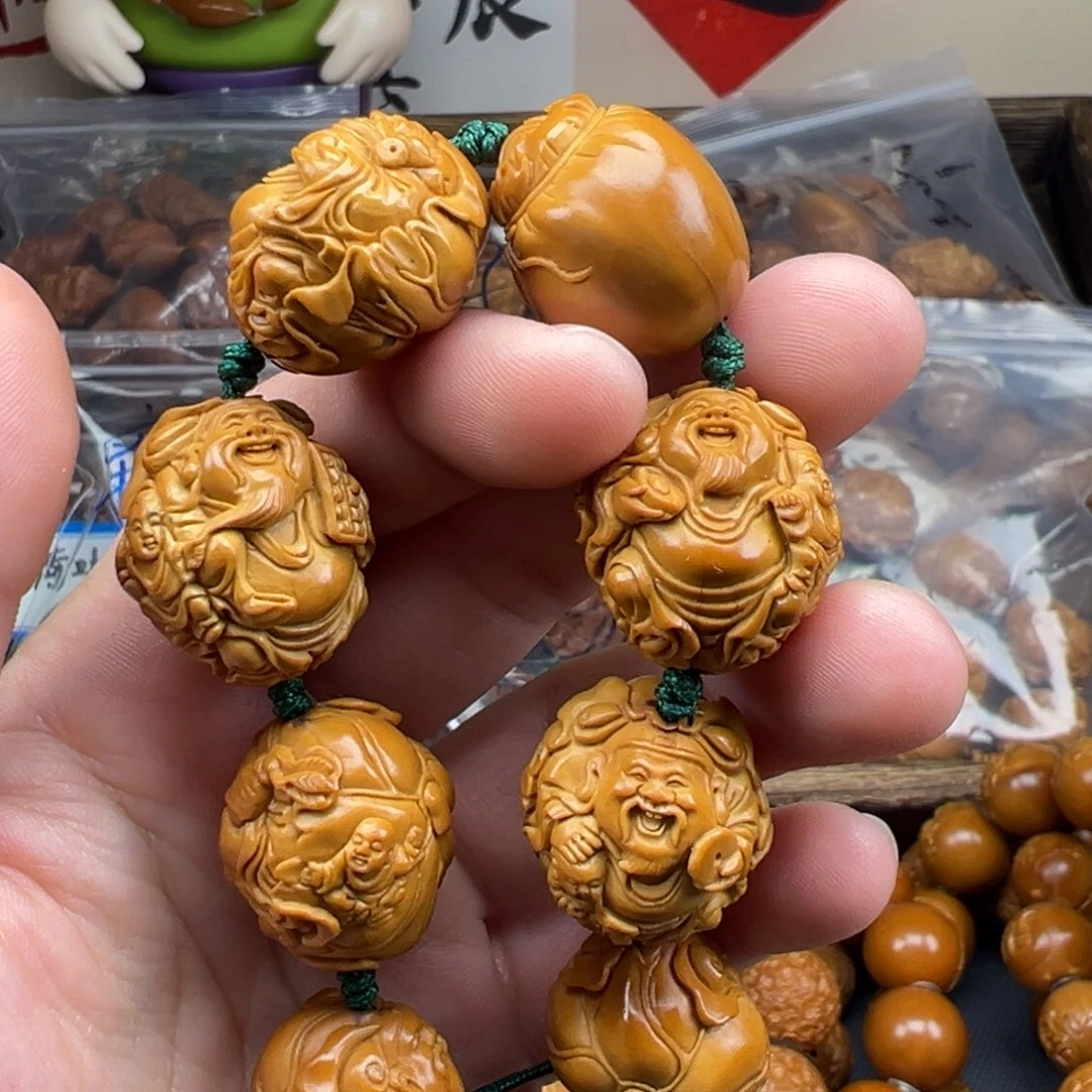 手串/手链橄榄核荷叶财神