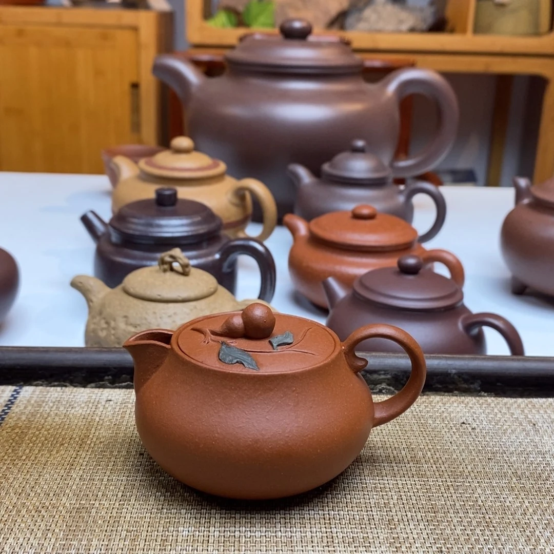 茶壶紫砂110毫升小红泥