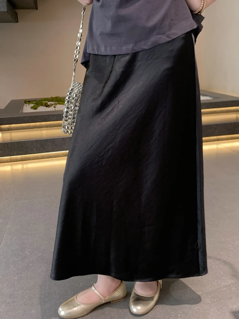 漫姐的店【德芙裙】众享丝滑~早秋缎面高级感显瘦气质高级半身裙