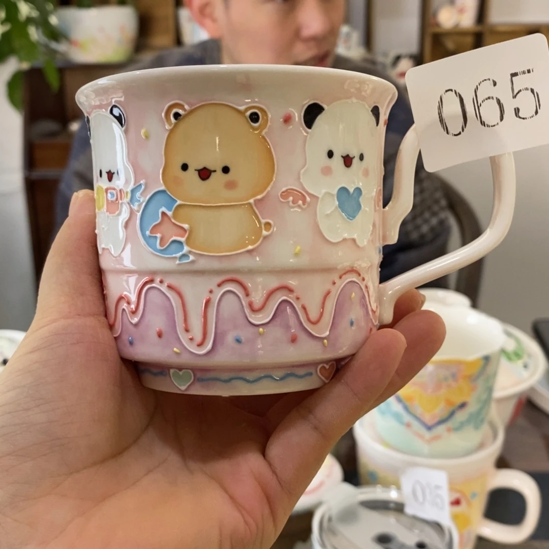 瓷片景德镇釉下彩手绘