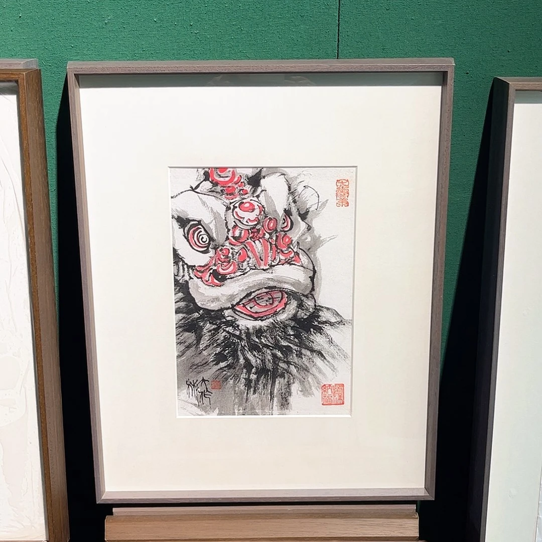 国画张彬带框精装裱福利