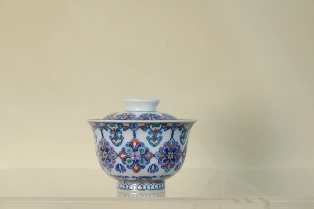 冉月观隐唐风团花盖碗（容量120cc）