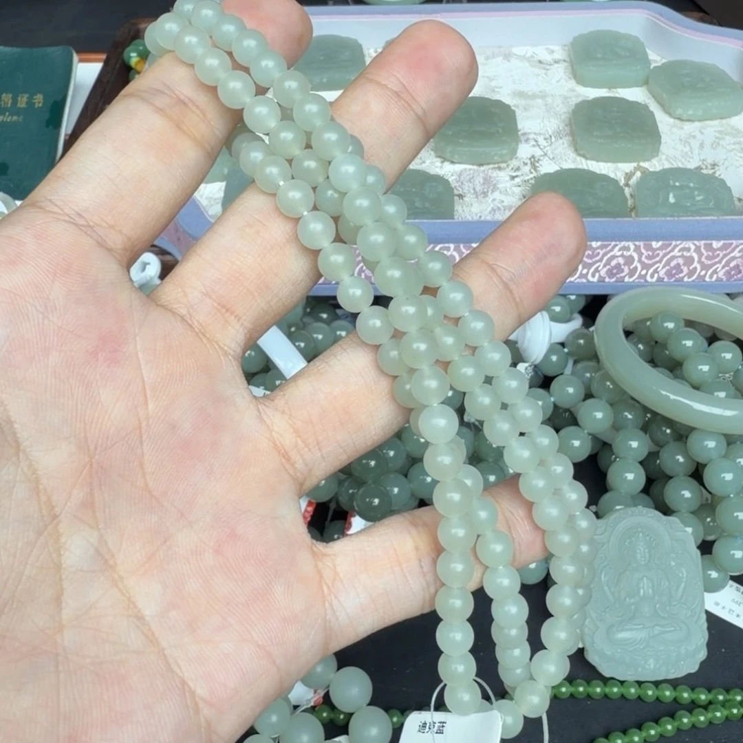 和田玉未镶嵌手链