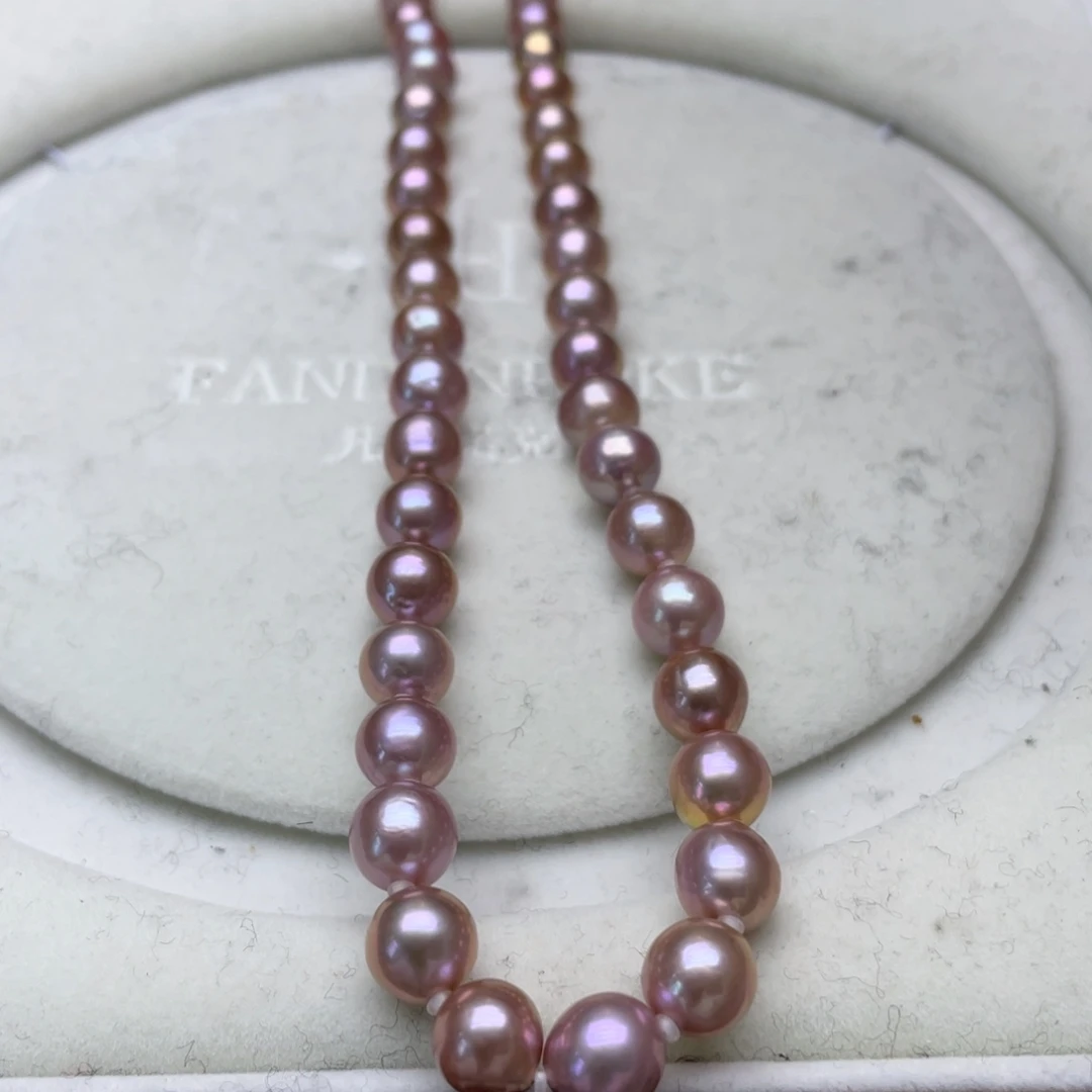 淡水珍珠颈饰银S925镶嵌