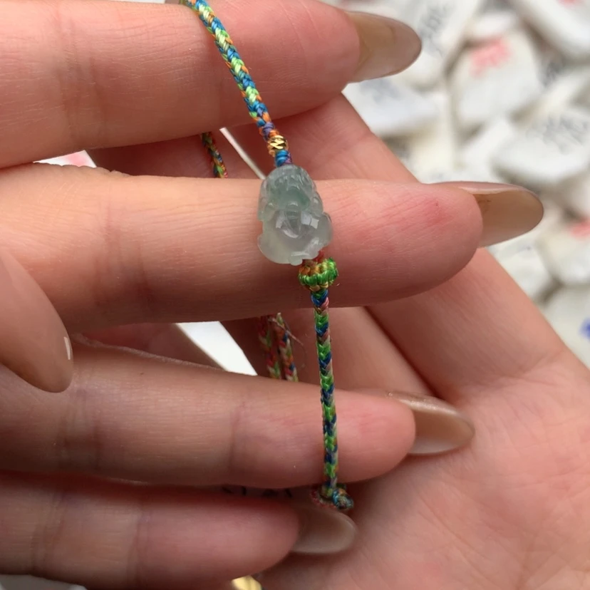 【闪购商品】翡翠手绳18K金镶嵌一