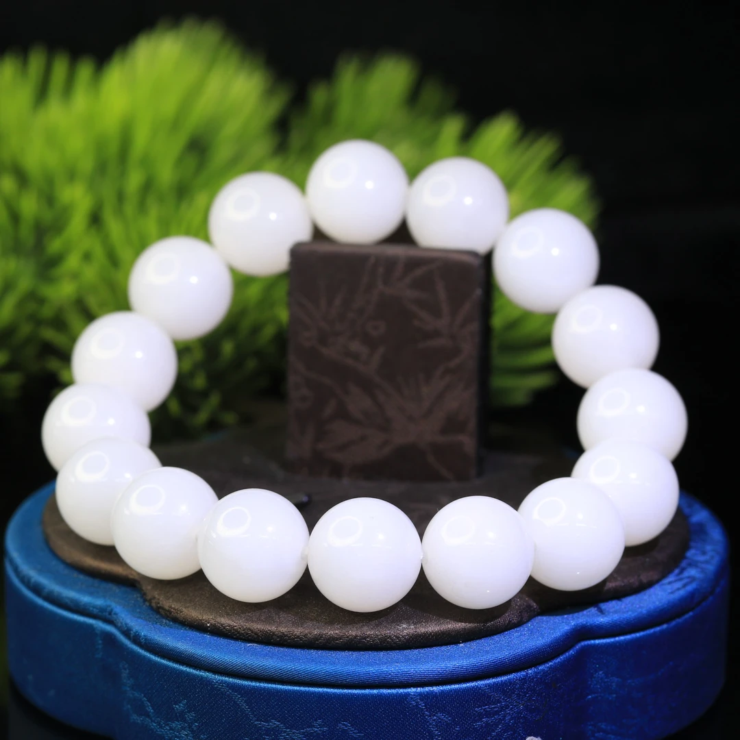 58和田玉羊脂白手串/000550上海嘉禾拍卖