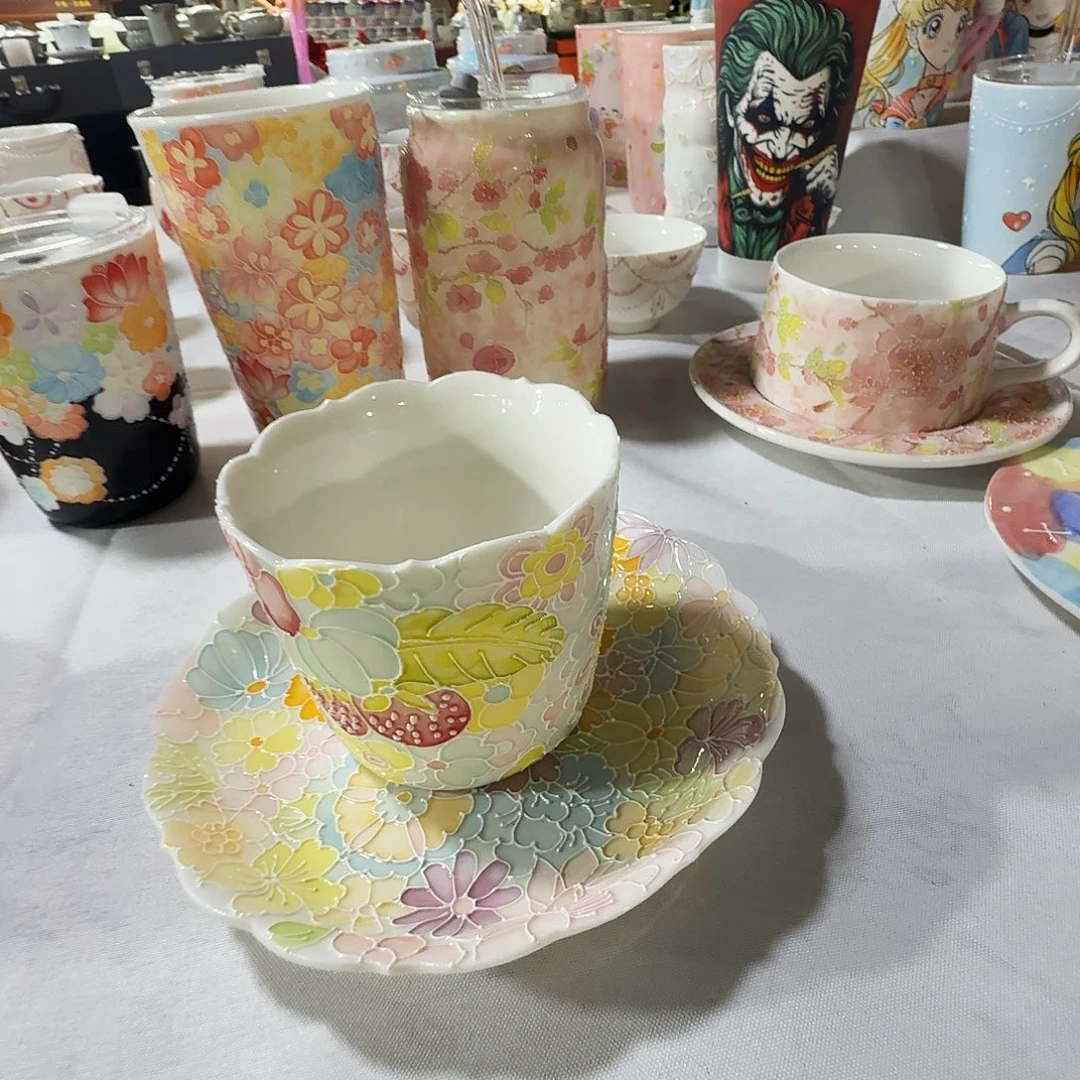 陶瓷便携款景德镇手绘小杯子