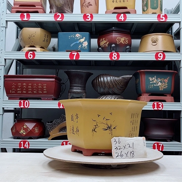 紫砂花盆紫砂花盆