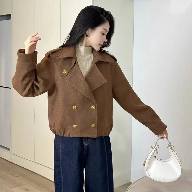 【贺筱姐】气质洋气百搭设计感夹棉外套W286款