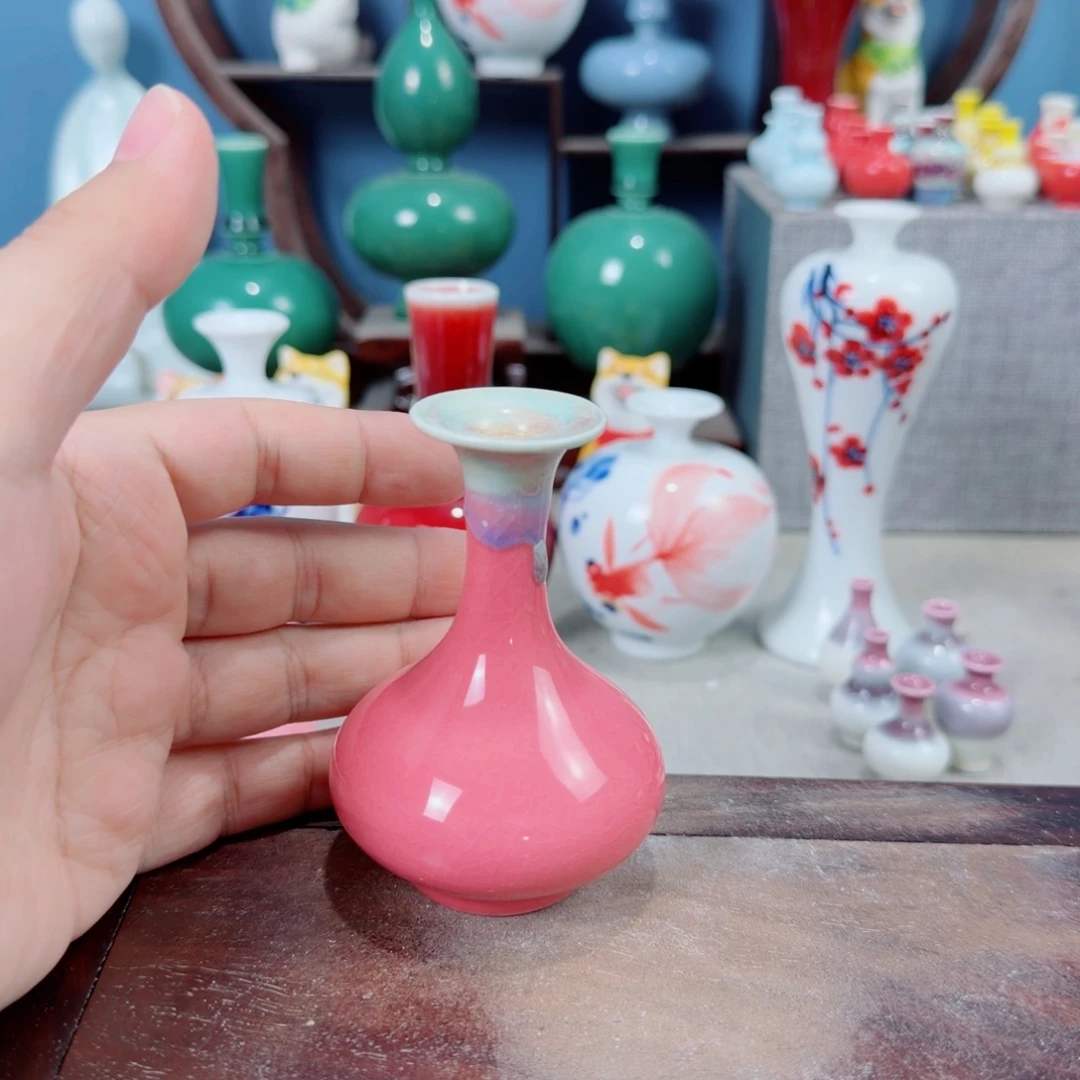 陶瓷手工小花器摆件