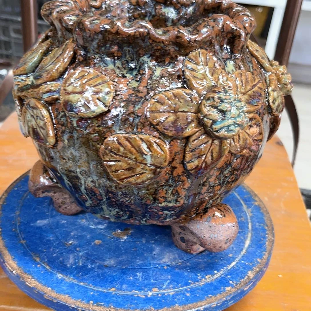 泥塑欣****9古镇炻陶花盆