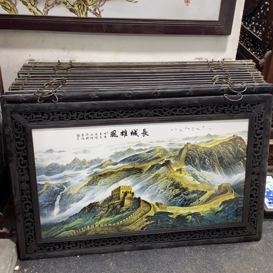瓷1.2*76*1景德镇瓷板画柴窑烧制