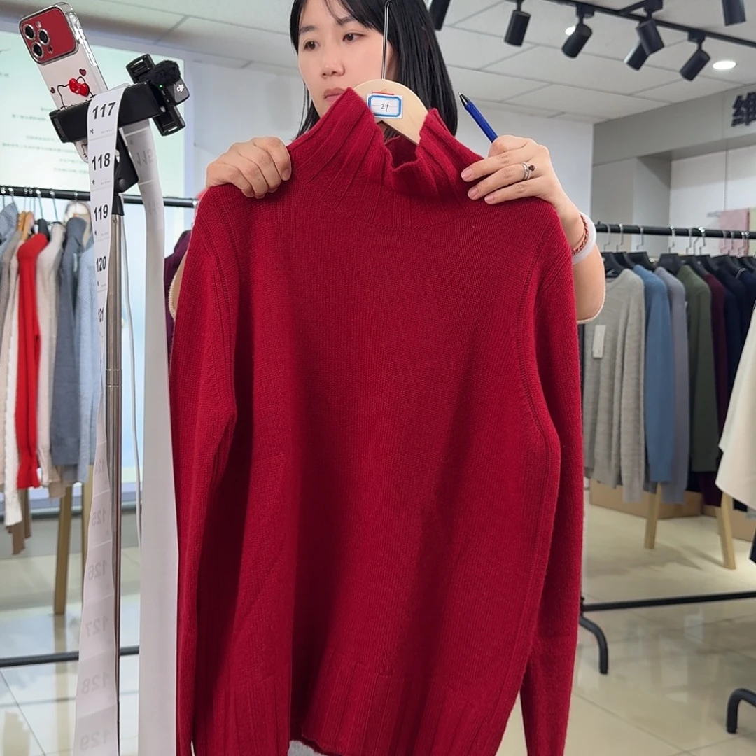 纯羊绒保暖女衫XL码135斤内114