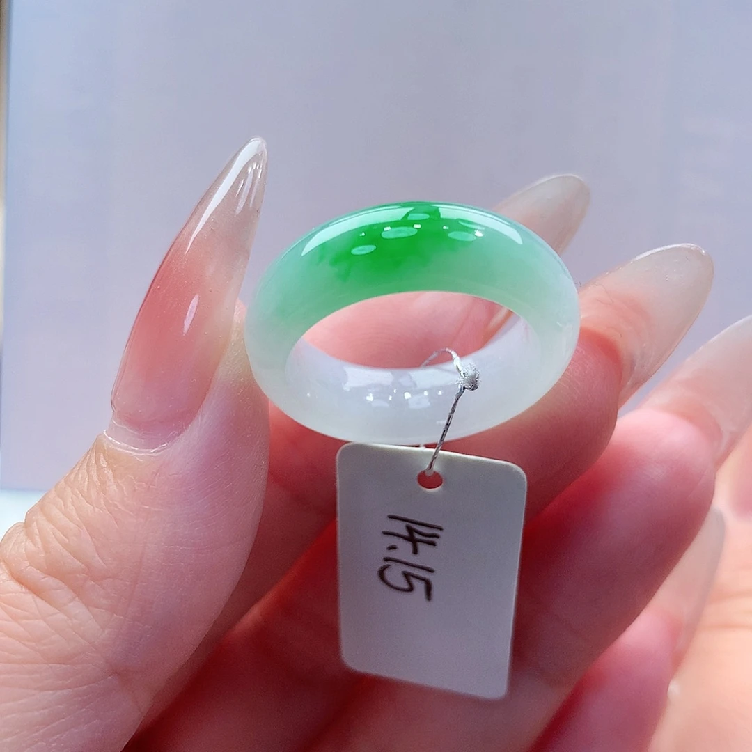 元***k翡翠未镶嵌戒指缅甸A货