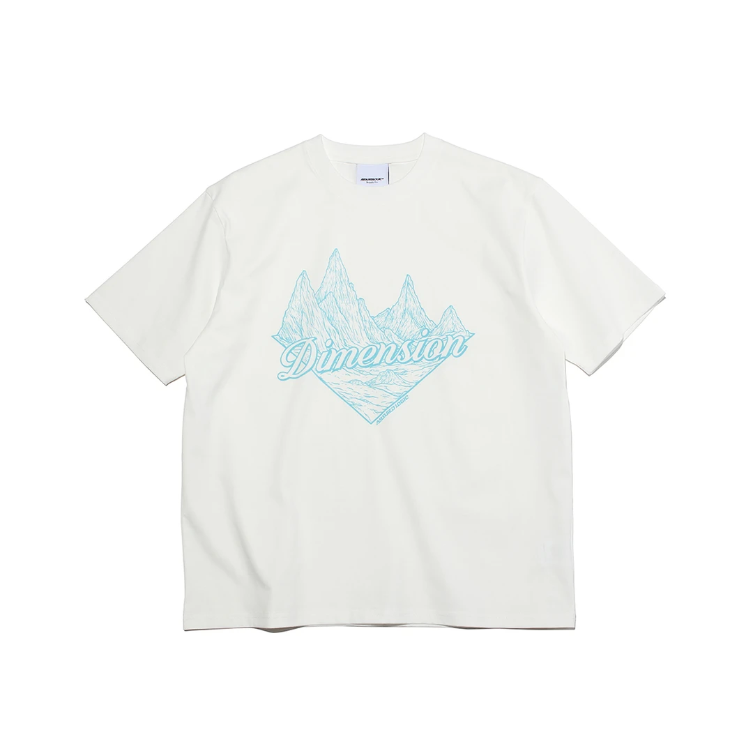 ABSURD LOGIC 荒诞逻辑 户外山系探索未知维度清新配色白T恤男女