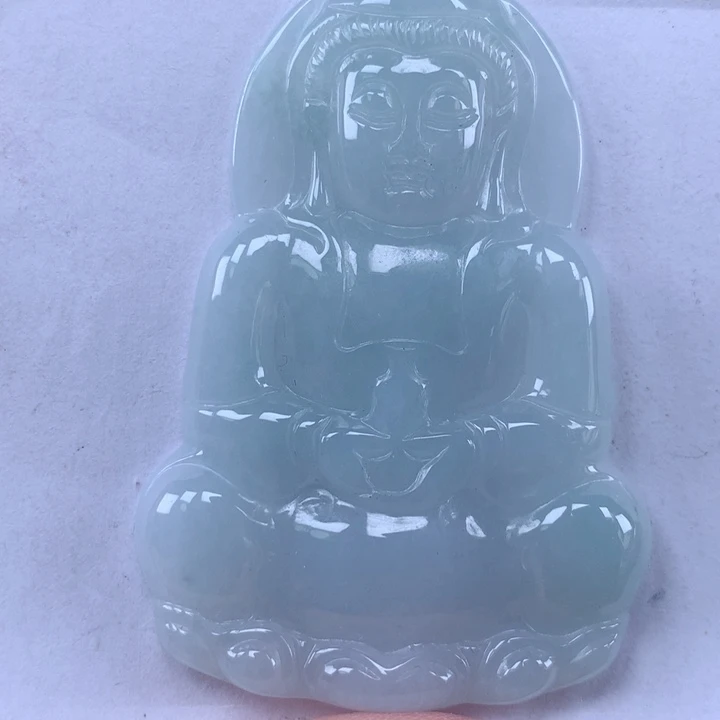 颈饰未镶嵌翡翠观音