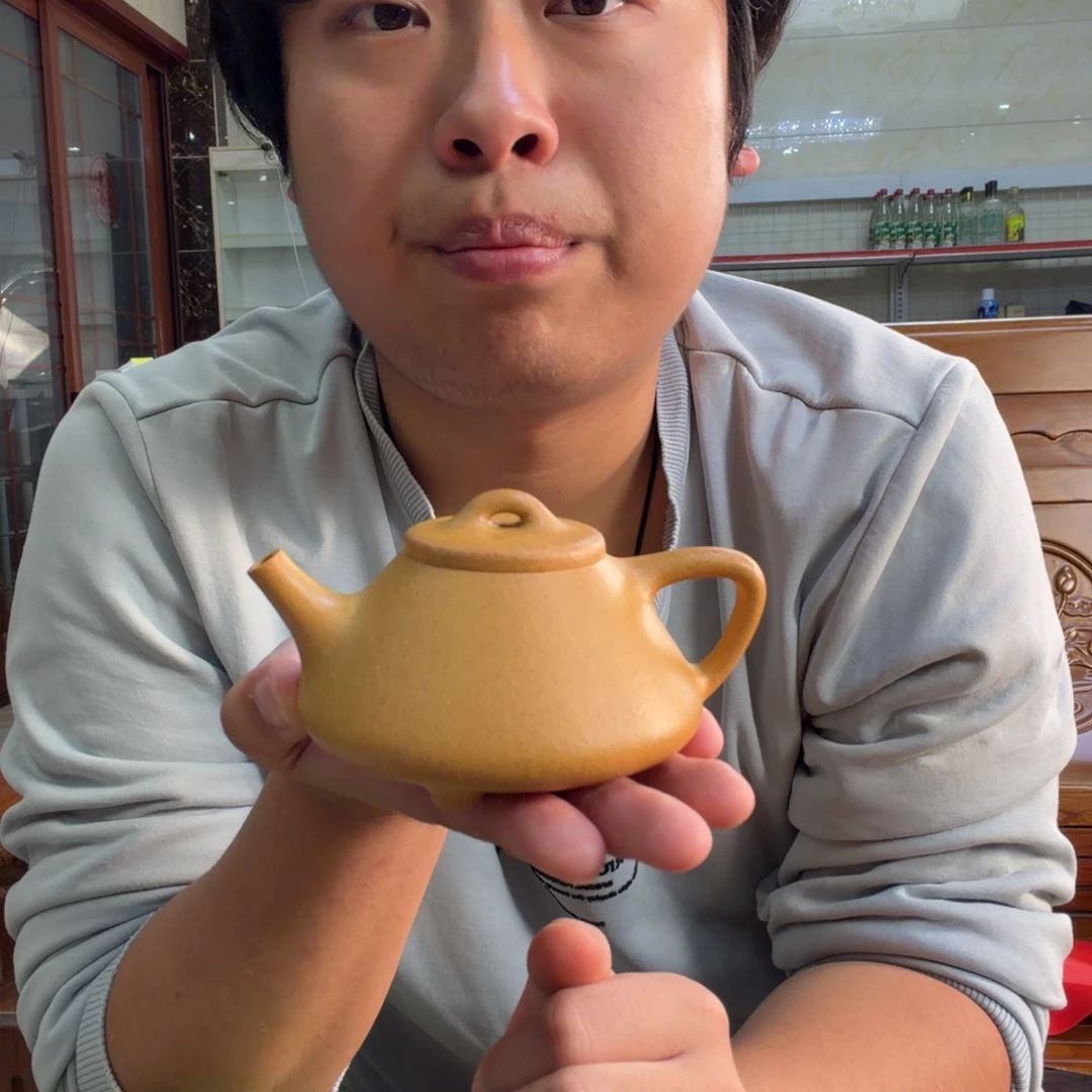 茶壶紫砂老宕口 黄金段 手工泥