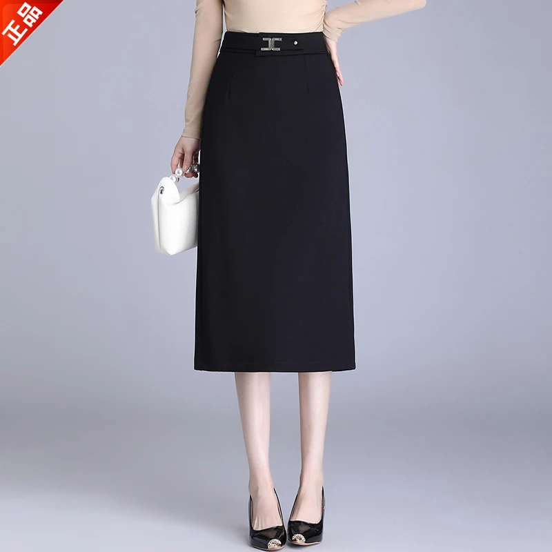正品2025秋季新款职业西装裙半身裙女高腰气质显瘦a字包臀一步裙