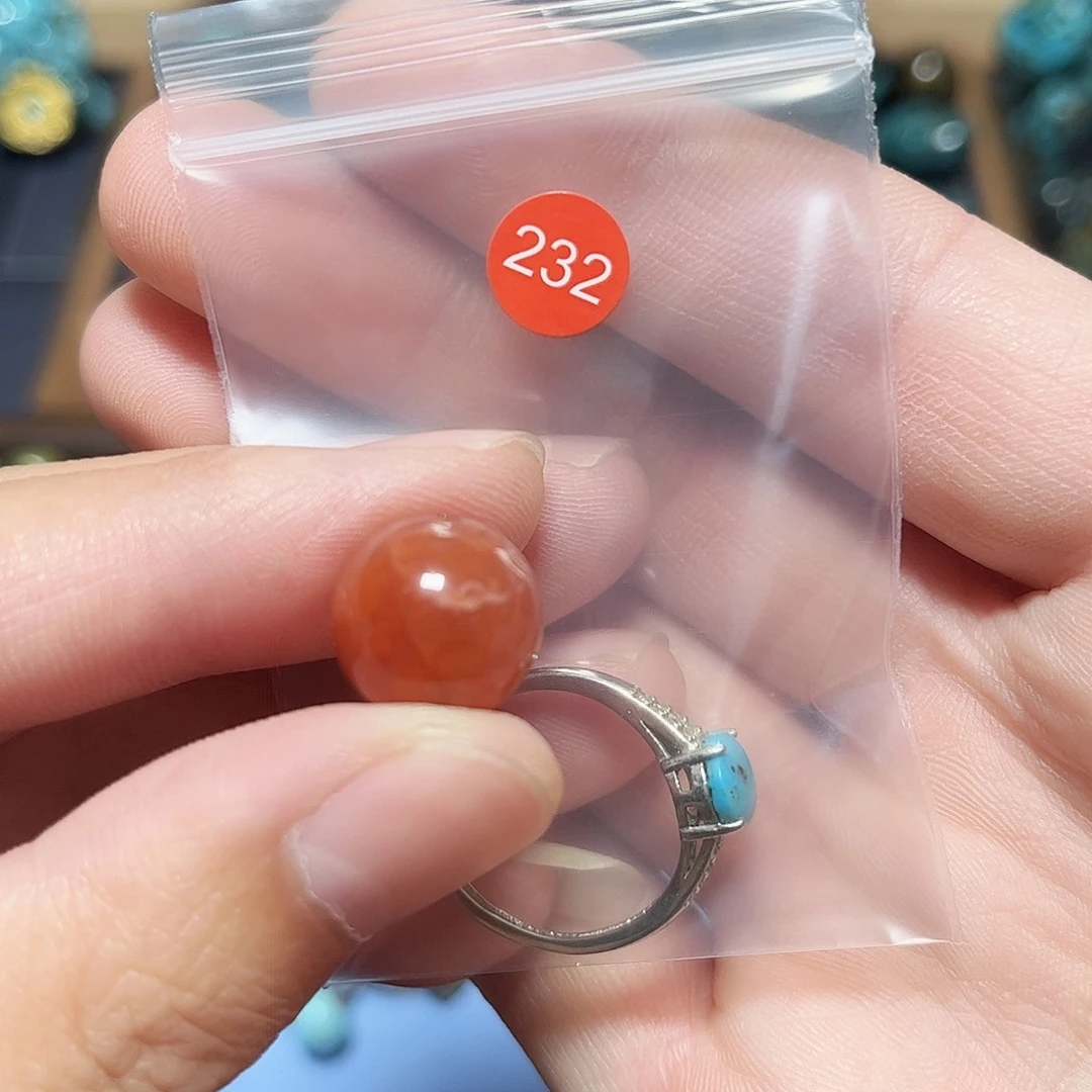 ****0玛瑙/玉髓未镶嵌圆珠桶珠老型手串！！