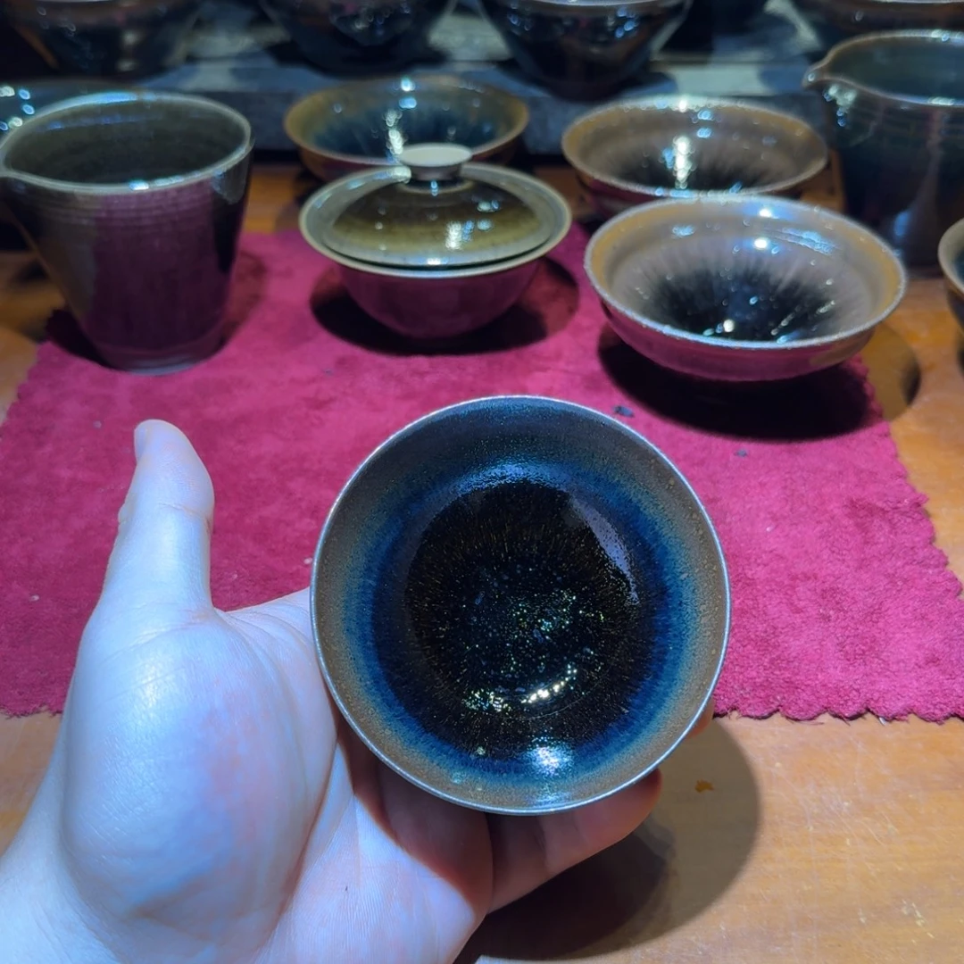 艺***画茶盏通天龙窑样品