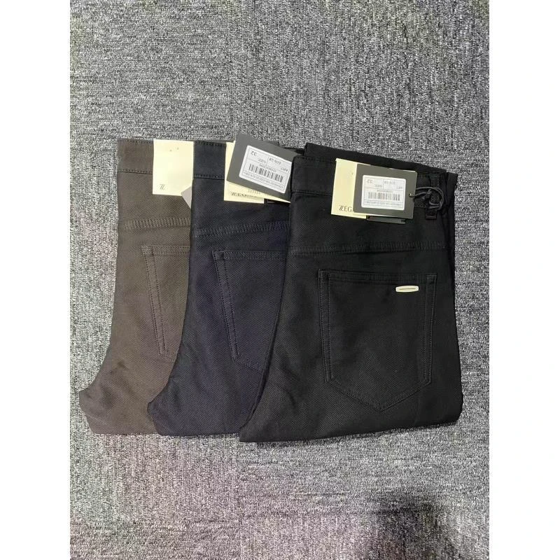 【小象推荐杰杰】新款秋冬休闲时尚轻奢男款超柔直筒牛仔长裤  609