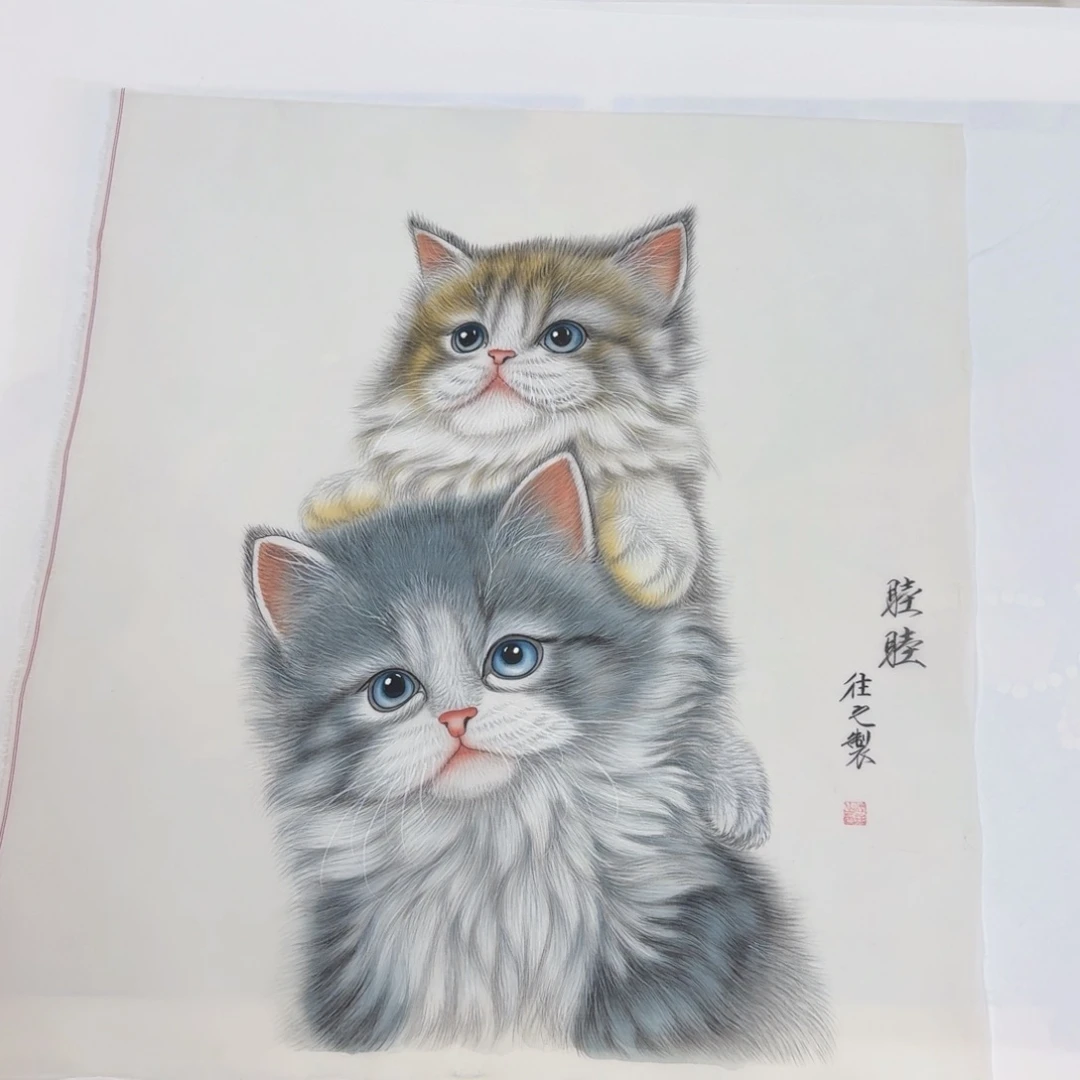 国画纯手绘山水花鸟