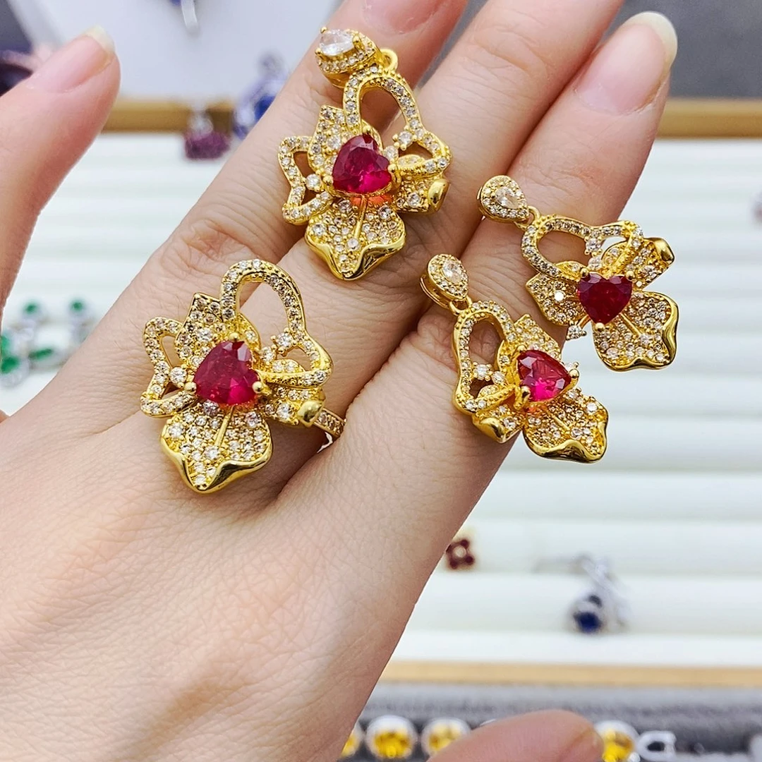 未镶嵌套装红宝石