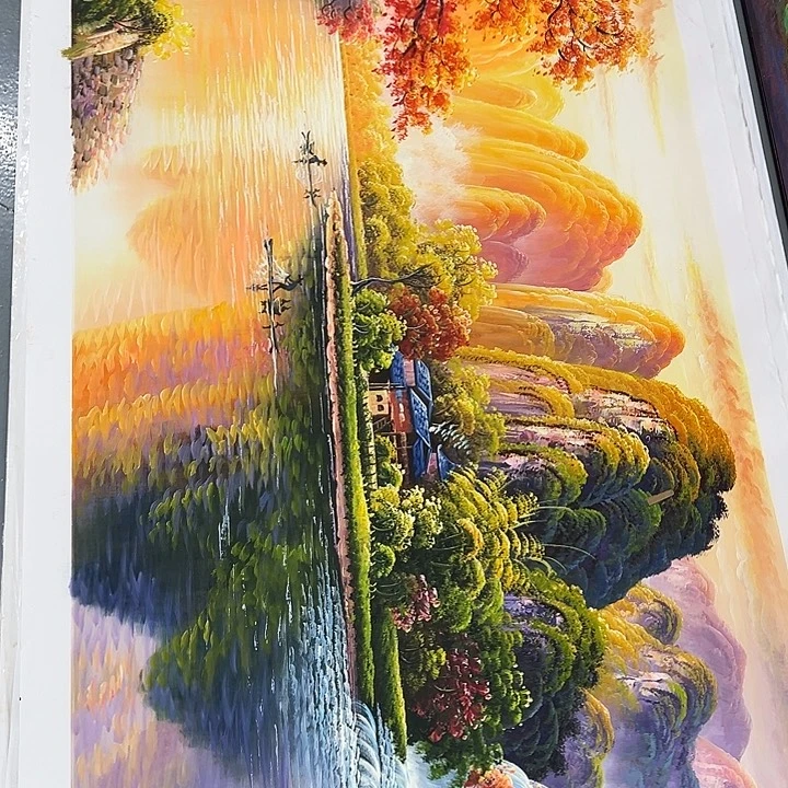 油画好影子之一仔仔细细