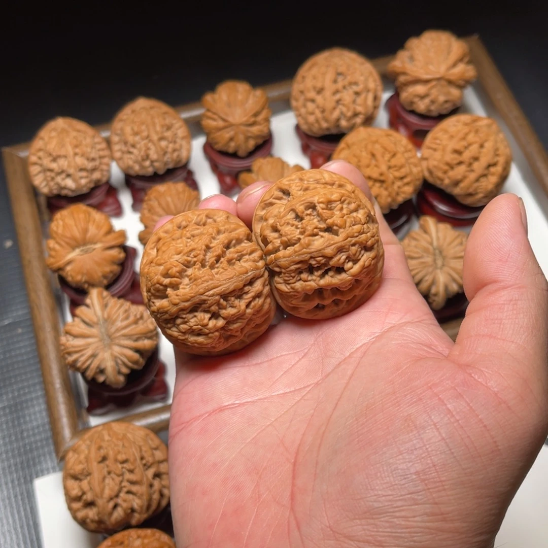 把件文玩核桃毕业大粗精核桃尺寸47