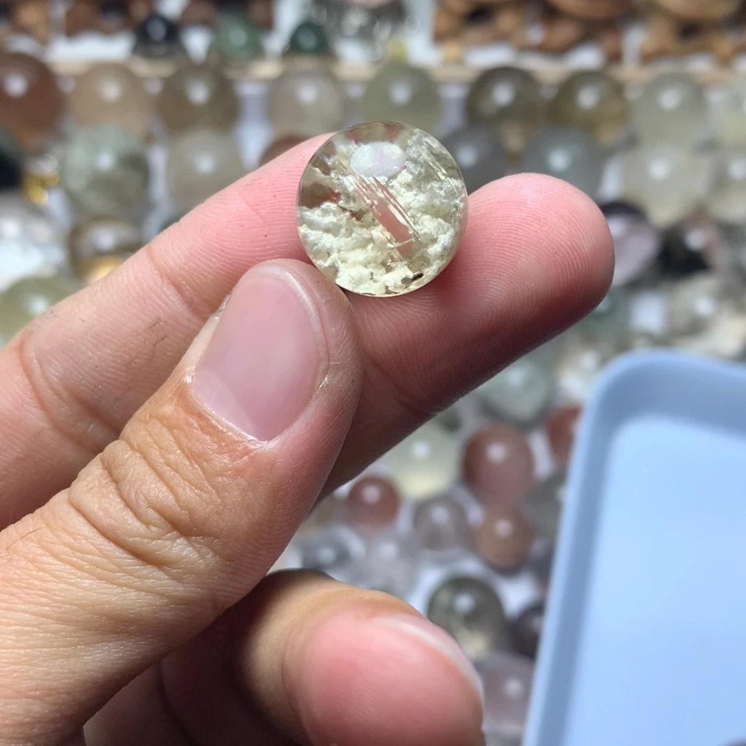 水晶珠宝半成品未镶嵌希*子幽灵球