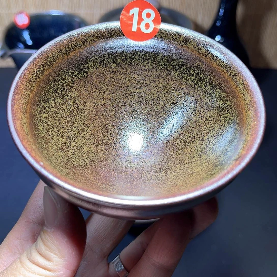 茶盏柴烧束口主人杯