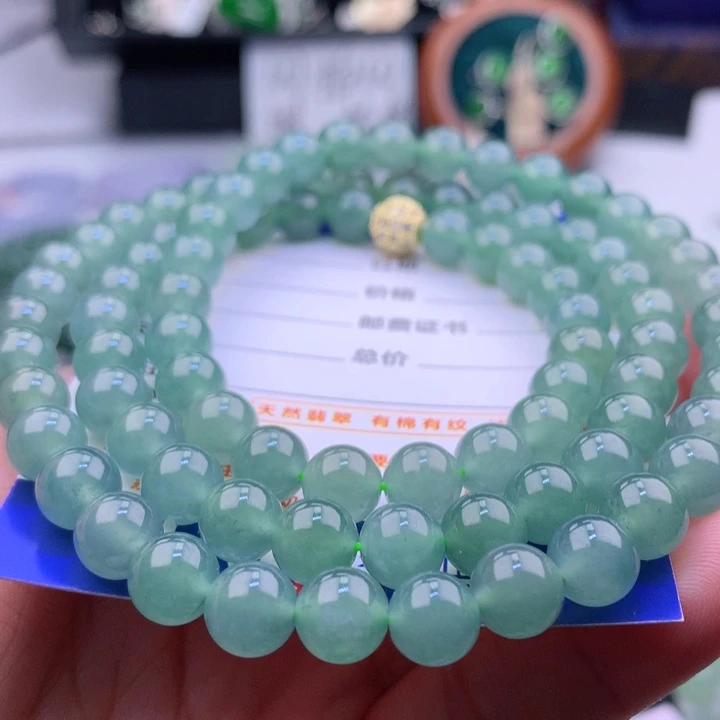翡翠未镶嵌项链卡7.8