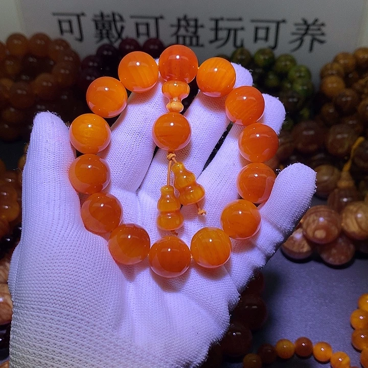 松木（琥珀木）手串/手链1.6 包浆高货