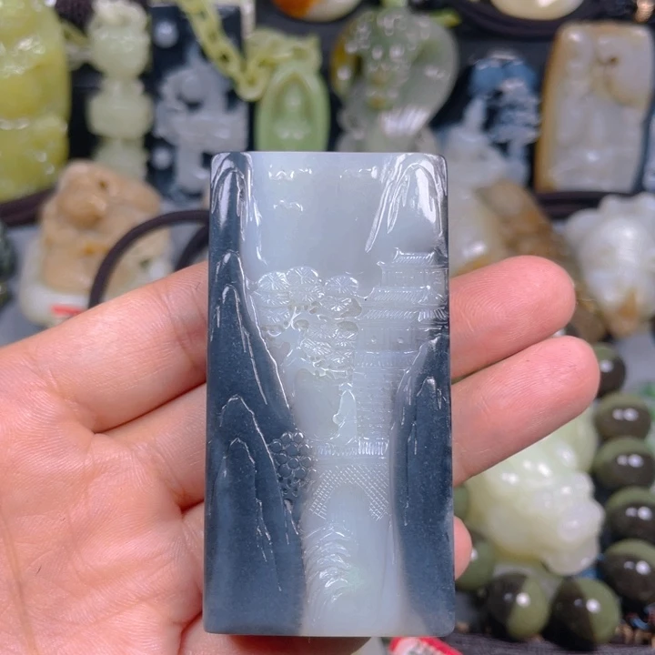 和田玉未镶嵌挂件