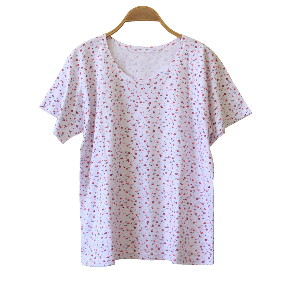 简约植物花卉宽松印花莫代尔背心休闲夏季美式温婉风