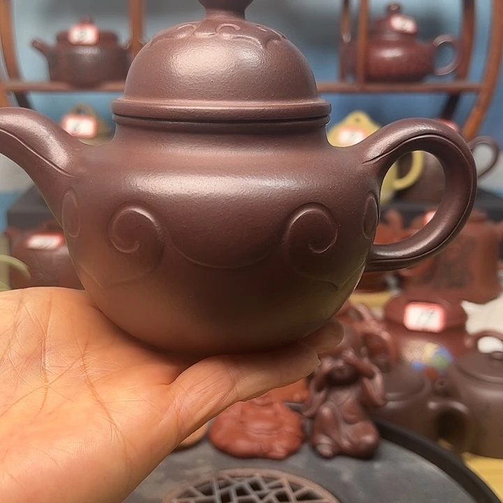 茶壶紫砂微瑕不带证书礼盒300cc