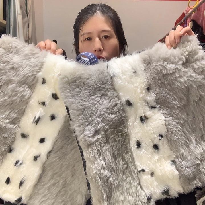 南***王羊毛羊皮毛一体331微瑕