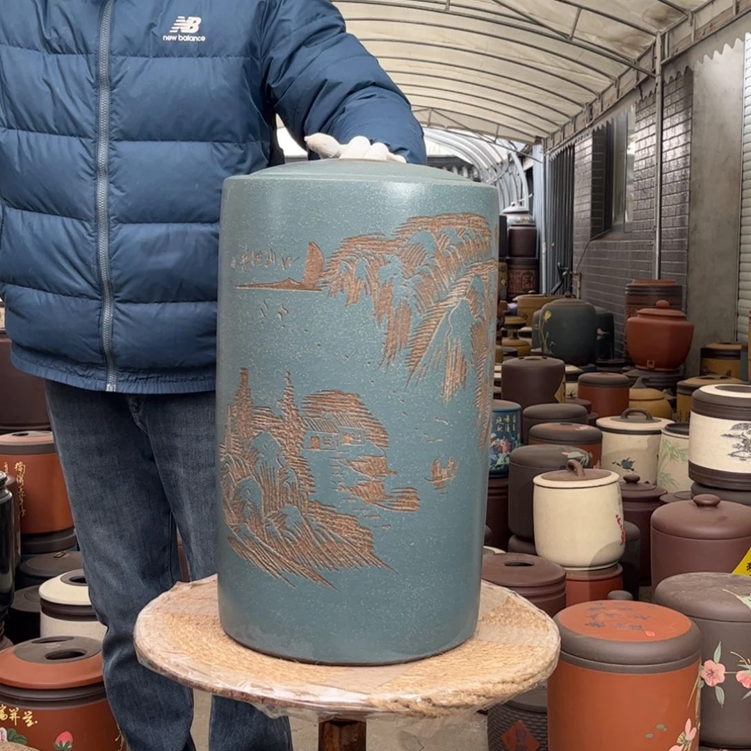 紫砂茶叶罐18 饼茶叶罐