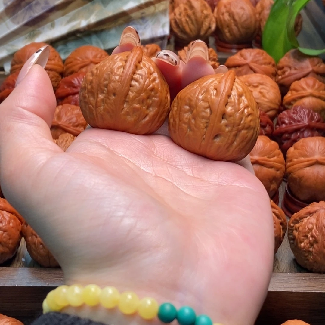 把件文玩核桃心心相印