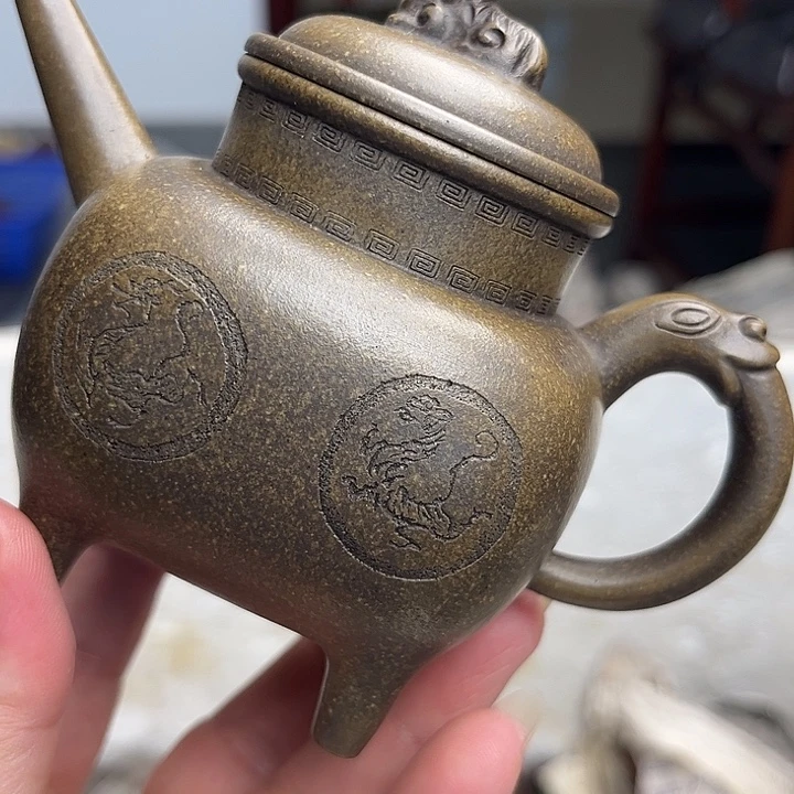 清***月茶杯紫砂好好看哦我
