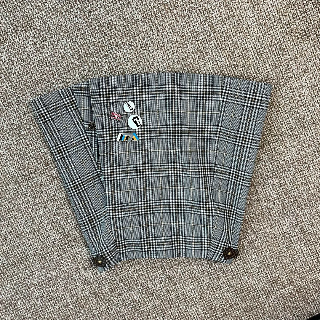 99新 LouisVuitton/路易威登 A10857 LV 格子 半身裙 99新 36码