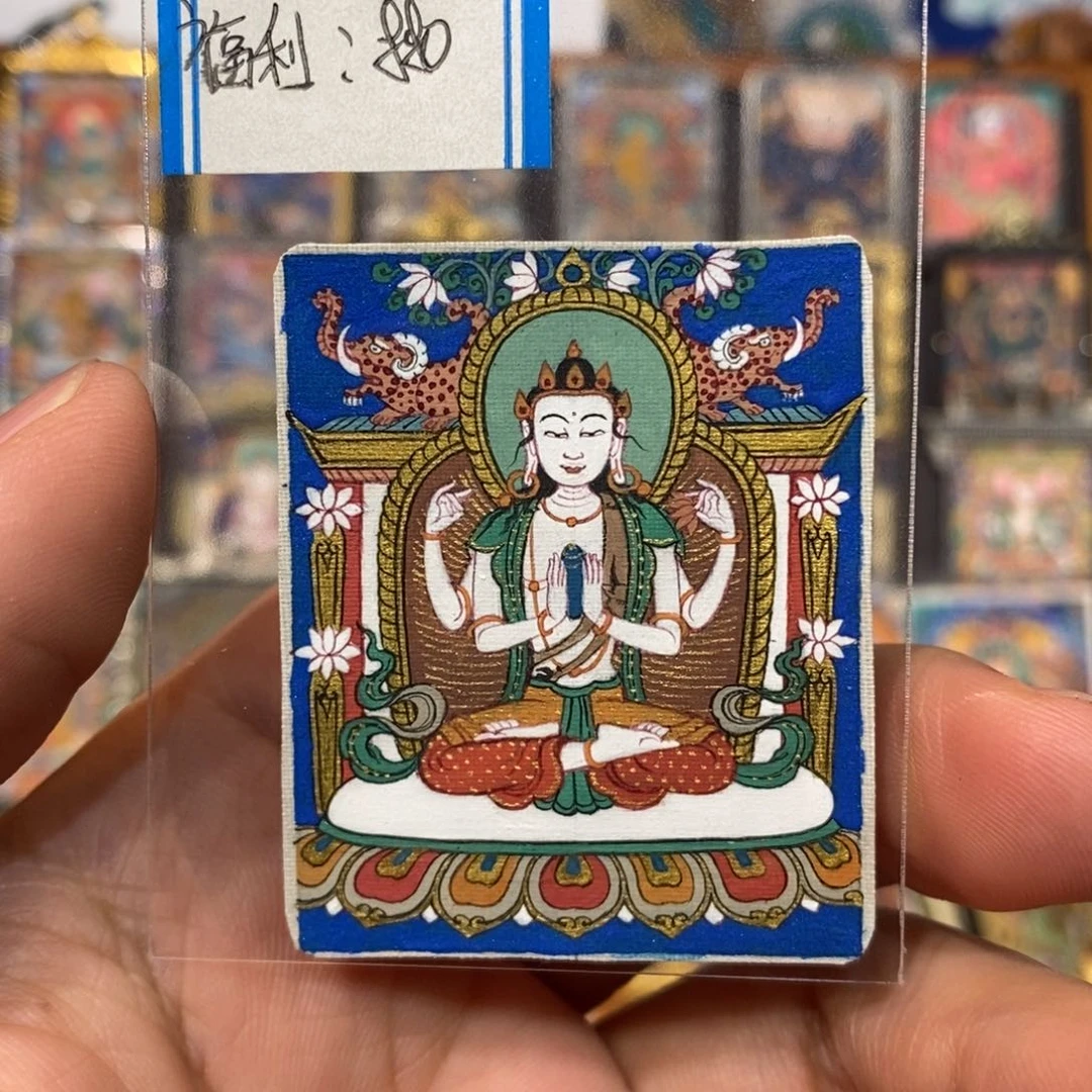 吊坠开播特惠四臂唐卡