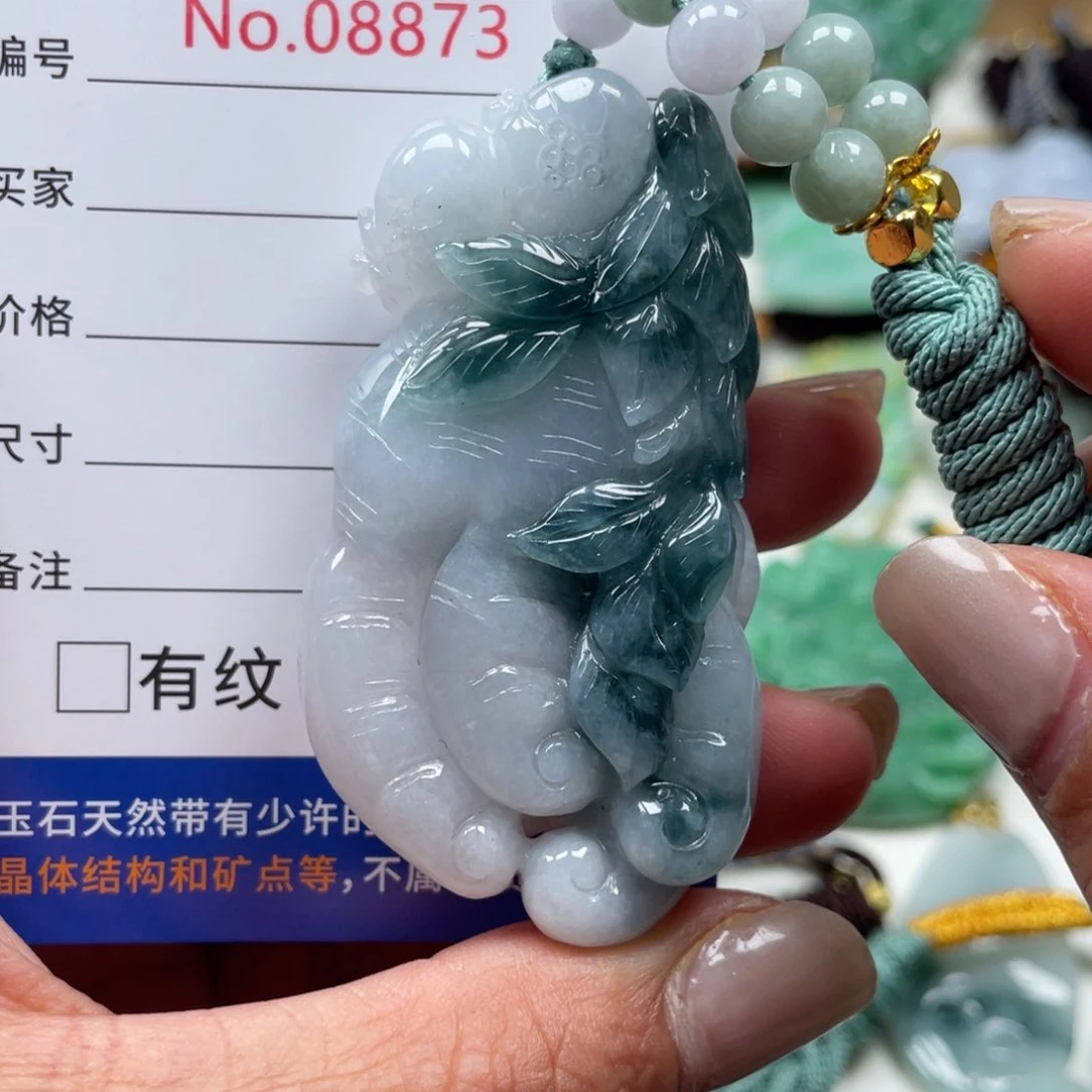 翡翠挂件未镶嵌翡玉缘翡翠挂件