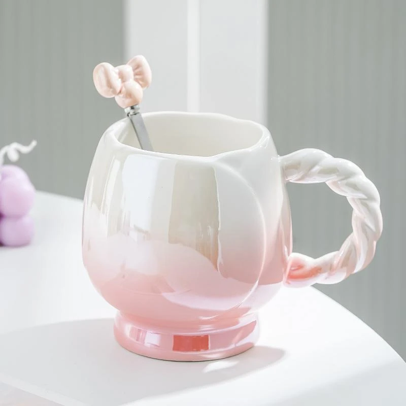 高级感ins风杯子陶瓷马克杯女生家用情侣办公室喝水杯早餐咖啡杯