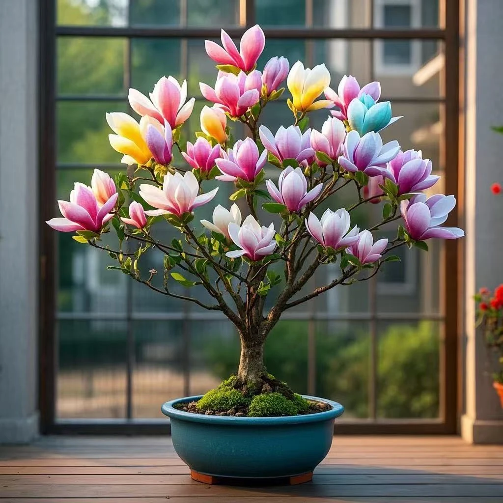 矮化玉兰花苗盆栽庭院四季开花耐寒浓香型绿植花卉美观浓香型玉兰